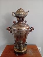 Antieke Samovar met Theepot, Ophalen, Goud
