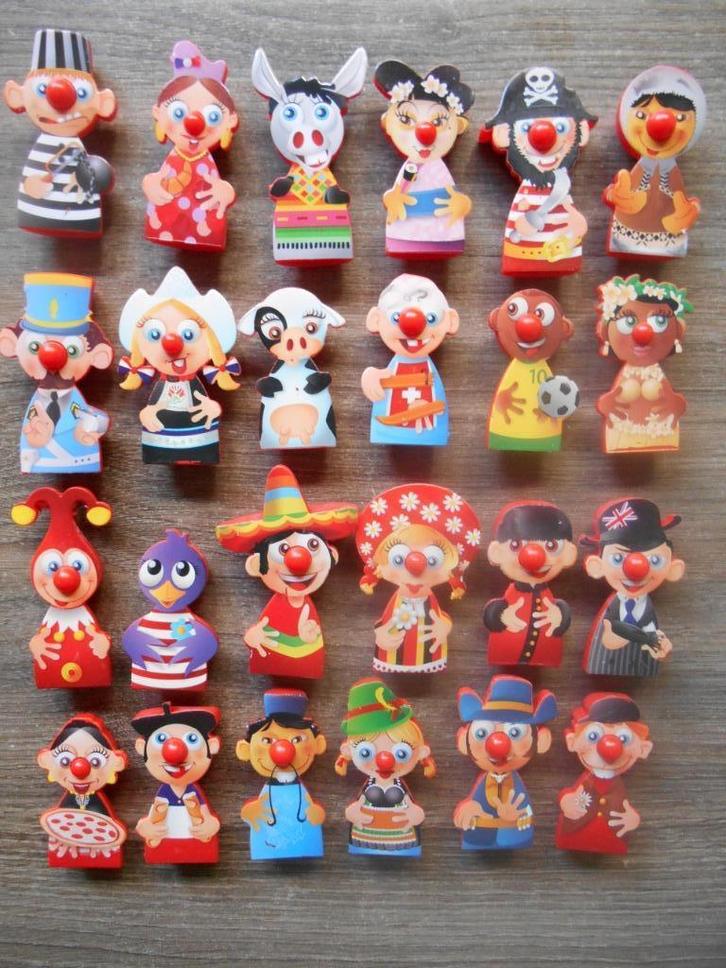 Efteling Rode Neuzen festival vingerpopjes 0,50 euro p. stuk, Verzamelen, Poppetjes en Figuurtjes, Zo goed als nieuw, Ophalen of Verzenden