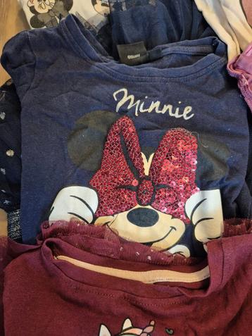 Meisjeskledingpakket maat 98 met Mickey Mouse en Unicornjurk beschikbaar voor biedingen