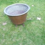 Grote koperen ketel met kraantje., Ophalen, Gebruikt, Rond, Minder dan 60 cm