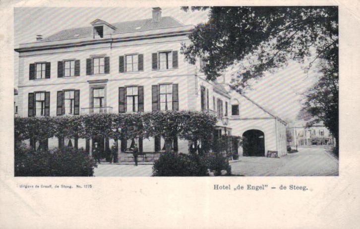 0158 De Steeg Hotel de Engel 1905, Verzamelen, Ansichtkaarten | Nederland, Gelopen, Gelderland, Voor 1920, Ophalen of Verzenden