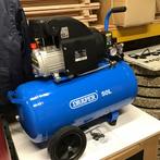 Draper 50 L luchtcompressor, Doe-het-zelf en Verbouw, Compressors, Ophalen, 6 tot 10 bar, Nieuw, 25 tot 100 liter