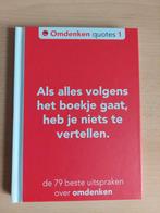 Omdenken Quotes 1 - Inspirerend Boekje, Ophalen of Verzenden, Zo goed als nieuw, Omdenken