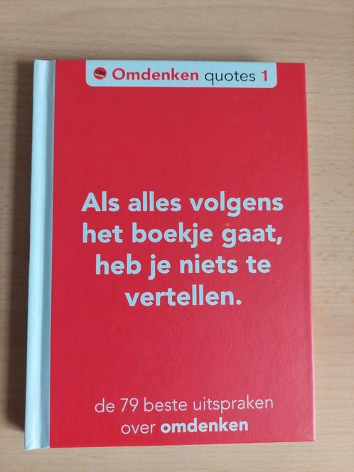 Omdenken Quotes 1 - Inspirerend Boekje, Boeken, Overige Boeken, Zo goed als nieuw, Ophalen of Verzenden