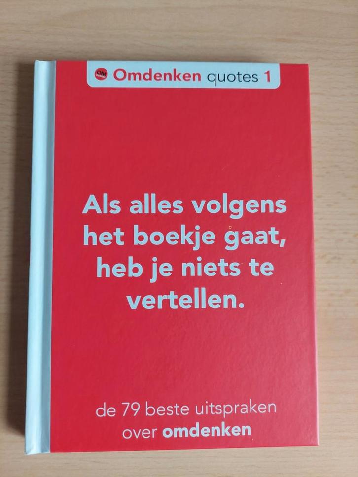 Omdenken Quotes 1 - Inspirerend Boekje, Boeken, Overige Boeken, Zo goed als nieuw, Ophalen of Verzenden
