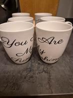 Riviera Maison You Are My Sunshine Mokken - 6 stuks, Huis en Inrichting, Keuken | Servies, Ophalen of Verzenden, Zo goed als nieuw