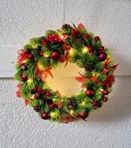 Kerstkrans 25 cm, met lichtjes, Ophalen, Zo goed als nieuw