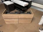 Nieuw Eiken badmeubel 4 lades geribbeld premium kast 120cm, 100 tot 150 cm, 100 tot 150 cm, Nieuw, Ophalen of Verzenden