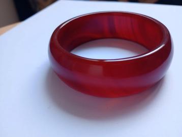 Donkerrode Braziliaanse Agaat Armband 62mm beschikbaar voor biedingen