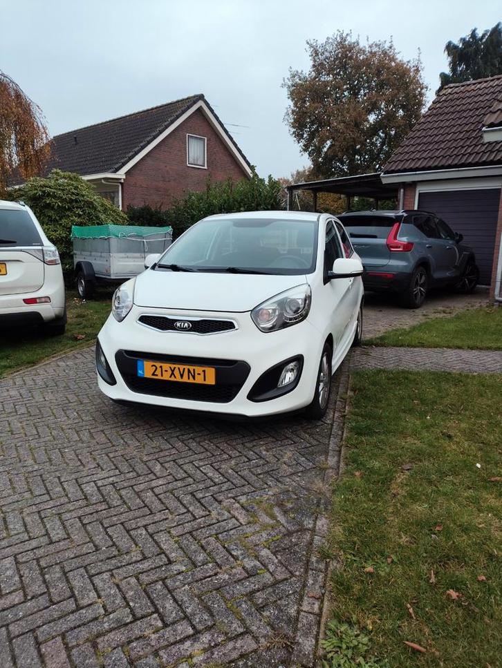 Kia Picanto 1.0 Cvvt 5-DRS 2012 Wit -NAP, Auto's, Kia, Particulier, Ophalen