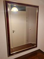 Grote spiegel met lijst en facet geslepen glas, Ophalen, Zo goed als nieuw, Rechthoekig, Minder dan 100 cm