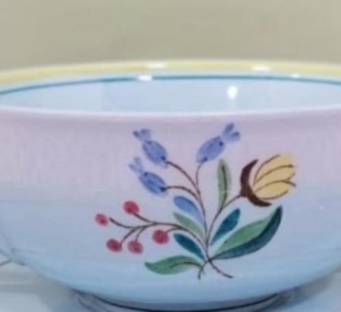 Petrus Regout kopjes thee / koffie blauw, Verzamelen, Porselein, Kristal en Bestek, Gebruikt, Kop en/of schotel, Porselein, Ophalen