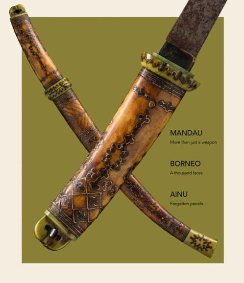 Boek Mandau DAYAK Borneo AINU Kalimantan Indonesie tribal, Antiek en Kunst, Kunst | Niet-Westerse kunst, Ophalen of Verzenden