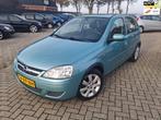 Opel Corsa 1.4-16V Full Rhythm 5 Drs 2005. Airco/Cruise/Lich, Auto's, Voorwielaandrijving, Zwart, 4 cilinders, Origineel Nederlands