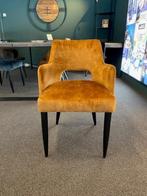 PTMD Jip Velvet stoel met armleuning bruin, Huis en Inrichting, Stoelen, Nieuw, Twee, Stof, Ophalen