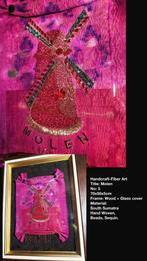 Handgemaakt Indonesisch Textielkunstwerk, Ophalen