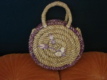 Vintage j60 rond rieten kindertasje diameter 22 cm beschikbaar voor biedingen