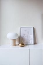 Ikea Desja Tafellamp, Ophalen of Verzenden, Zo goed als nieuw, Glas, Minder dan 50 cm