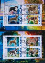 - 863 - 2 Blokjes met Honden., Postzegels en Munten, Postzegels | Thematische zegels, Dier of Natuur, Verzenden, Gestempeld