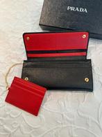 PRADA Portemonnee Leer Nieuw, Zwart, Nieuw, Leer, Ophalen
