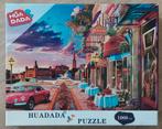 HUADADA Legpuzzel 1000 Stukjes - Stadsgezicht, Ophalen of Verzenden, 500 t/m 1500 stukjes, Zo goed als nieuw, Legpuzzel
