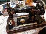 Oude singer met hand  naaimachine, Antiek en Kunst, Antiek | Naaimachines, Ophalen of Verzenden