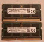 Micron 16GB 2x 8GB PC3L DDR3L 1600MHz SODIMM laptop geheugen, Computers en Software, RAM geheugen, DDR3, Ophalen of Verzenden