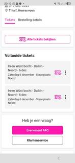 2 tickets world cup schaatsen heerenveen 6 december, Tickets en Kaartjes
