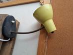 Retro vintage lampje bureaulamp geel, Ophalen of Verzenden, Gebruikt, Metaal, Minder dan 50 cm