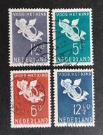 nvph 289 - 292 gestempeld kinderzegels 1936, Postzegels en Munten, Verzenden, T/m 1940, Gestempeld