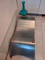 Design Salontafel met glasplaat, Ophalen, Modern design, 100 tot 150 cm, 50 tot 100 cm