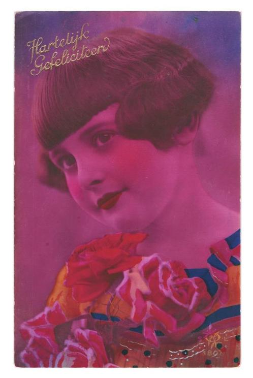 955354	Vintage	Oude kinderkaart	Meisje	Fantasie	HG 1937	Gelo, Verzamelen, Ansichtkaarten | Themakaarten, Gelopen, Ophalen of Verzenden