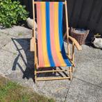 Vintage strandstoel, Ophalen, Zo goed als nieuw, Hout