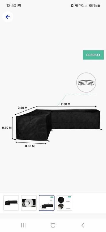 Nieuw! loungeset/ tuinbank hoes L vorm 250/90x250/90 x70 beschikbaar voor biedingen