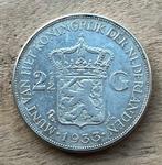 2,5 gulden 1933 Wilhelmina, Postzegels en Munten, Munten | Nederland, Ophalen, Koningin Wilhelmina, 2½ gulden, Losse munt