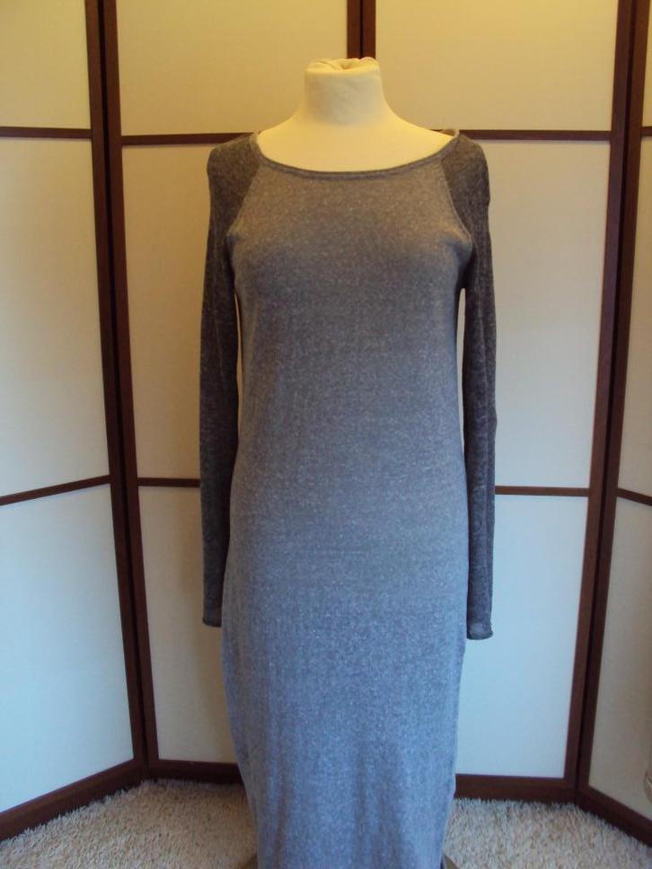 Yaya jurk - grijs / z.g.a.n. / M, Kleding | Dames, Jurken, Zo goed als nieuw, Maat 38/40 (M), Grijs, Onder de knie, Ophalen of Verzenden