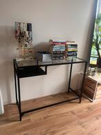 Ikea laptoptafel - zijtafel - side table, Huis en Inrichting, Tafels | Sidetables, Ophalen, Glas, Zo goed als nieuw, 25 tot 50 cm