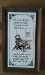 Teksttegeltje voor op de wc, Ophalen of Verzenden, Zo goed als nieuw