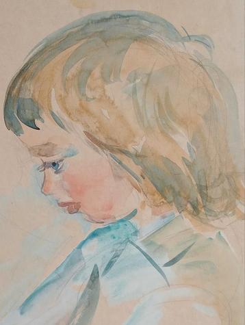 Aquarel Stijl Jan Sluijters herkomst Bergen  beschikbaar voor biedingen