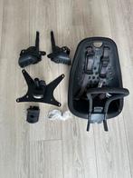 Yepp mini Zwart fietsstoel Urban Arrow adapter + extra’s, Ophalen, Yepp, 0 t/m 18 kg, Voorzitje