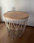 Ferm Living - bijzettafel wire basket - klein - grijs, Ophalen, Minder dan 55 cm, Rond, Zo goed als nieuw