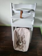 Stokke Tripp Trapp Wit - Complete Set met Newbornset, Ophalen of Verzenden, Zo goed als nieuw, Meegroeistoel, Stoelverkleiner