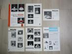 6 Philips folders voor verlichting (jaren 60), Boeken, Catalogussen en Folders, Ophalen of Verzenden, Gelezen, Folder