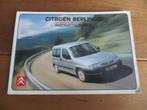 Instructieboek Citroen Berlingo personenauto 1998 - 2003, Ophalen of Verzenden
