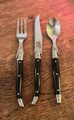 Bestek Laguiole zwart, Nieuw, Ophalen of Verzenden, Rvs of Chroom, Vaatwasserbestendig
