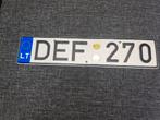 Kentekenplaat Litouwen nummerbord Nummerplaat License plate, Verzamelen, Ophalen of Verzenden, Auto's