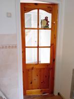 Stompe binnendeur, massief grenen, nostalgisch, Doe-het-zelf en Verbouw, Deuren en Horren, Ophalen, Gebruikt, Minder dan 80 cm