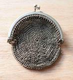 Antiek maliënkolder portemonnee mesh metaal zeldzame vondst, Antiek en Kunst, Ophalen of Verzenden, Zilver
