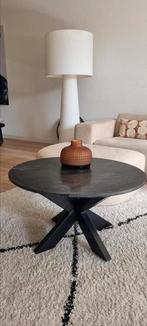Salontafel rond 80 cm, zwart marmeren tafelblad/poten metaal, Ophalen, 50 tot 100 cm, Rond, Nieuw