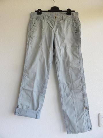 Esprit lange luchtige katoenen broek lichtblauw maat 38 beschikbaar voor biedingen